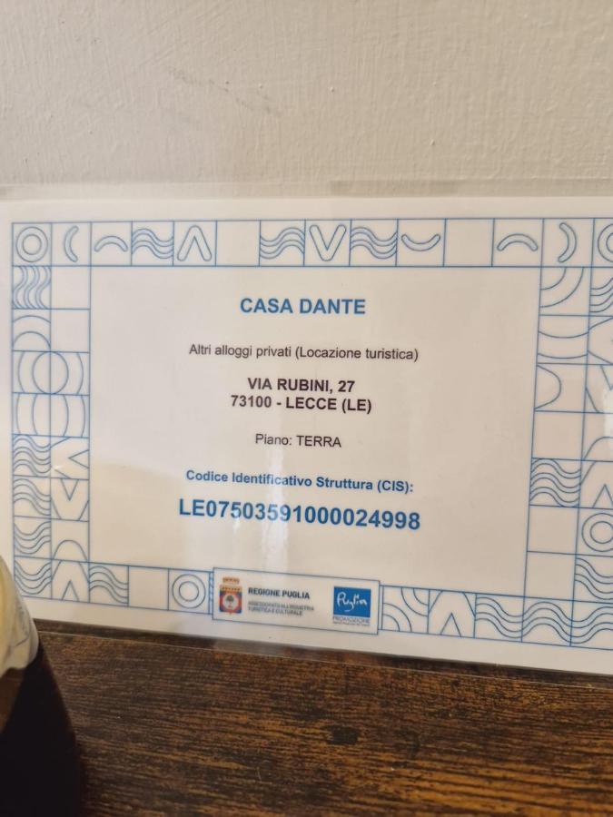 Casa Dante Deliziosa Casa A Due Passi Dal Centro Villa Lecce Exteriör bild